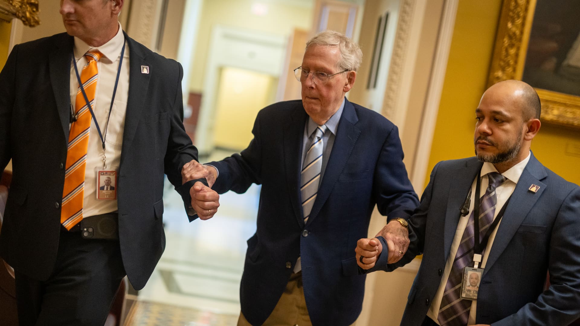 McConnell remains hospitalized as aides provide limited health details